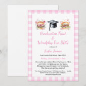 Graduation Feast Wordplay Fun BBQ Invitation Einladung (Vorne/Hinten)