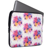 Graduation Fireworks Pattern with Tossed Caps Laptopschutzhülle (Vorne Rechts)