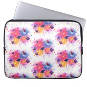 Graduation Fireworks Pattern with Tossed Caps Laptopschutzhülle (Vorderseite)