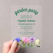 Graduation Garden Party Acryleinladungen (Insitu (Handheld))