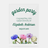 Graduation Garden Party Acrylschild (Vorderseite)