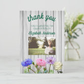 Graduation Garden Party Dankeskarte (Stehend Vorderseite)