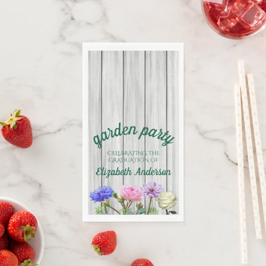 Graduation Garden Party Serviette (Beispiel)