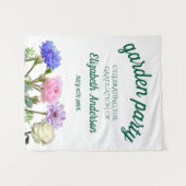 Graduation Garden Party Wandteppich (Vorderseite (Horizontal))