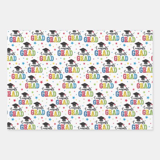 Graduation Geschenkpapier Set (Vorderseite 3)