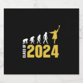 Graduation Gift | Class Of 2024 Schaumweinetikett (Einzelnes Label)