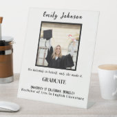 Graduation gift for Her, Graduation Photo Frame Sockelschild (In Situ)