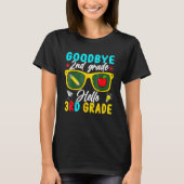 Graduation Goodbye 2nd Grade Hello 3rd Grade Back  T-Shirt (Vorderseite)