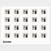 Graduation Grad 2025 personalized Quadratischer Aufkleber (Blatt)