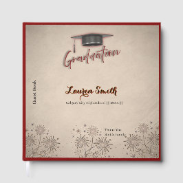 Graduation Guest Book Modern Keepsake Gästebuch