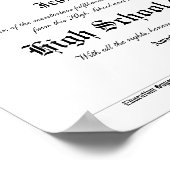Graduation High School Graduate Diploma Poster (Ecke)