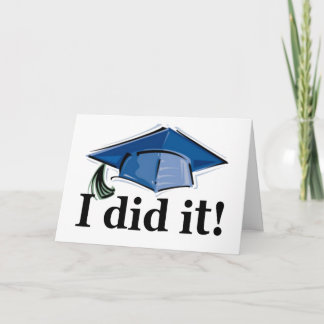 Graduation I Did It! Dankeskarte