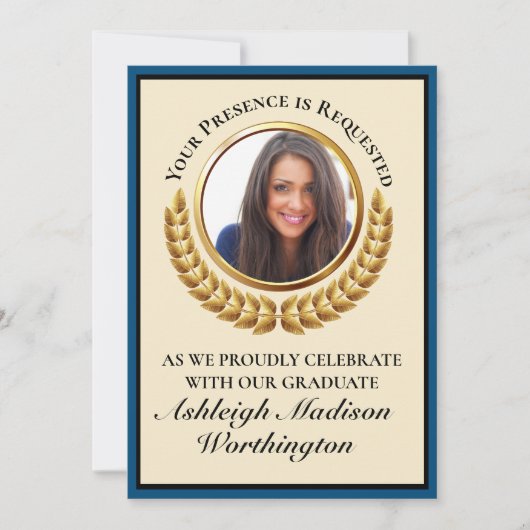 Graduation Invitation Einladung (Vorderseite)