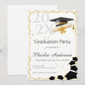 Graduation Invitation Einladung (Vorne/Hinten)