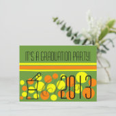 Graduation Invitation Einladung (Stehend Vorderseite)