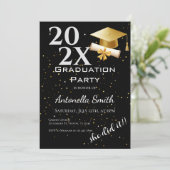 Graduation Invitation Einladung (Stehend Vorderseite)