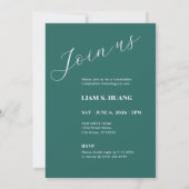 Graduation invitation with photo portrait einladung (Rückseite)