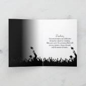 Graduation Judicial Text Word Cloud on White Karte (Innenseite)