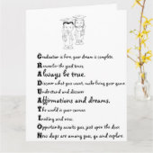 Graduation Karte (Gelbe Blume)