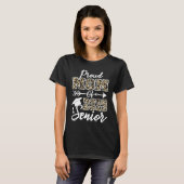 Graduation Leopard Proud Mom Of a Class 2025 Seni T-Shirt (Vorne ganz)