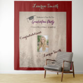 Graduation Modern Graduation Party Invitation Wandteppich (Beispiel)