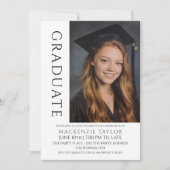 Graduation Modern Photo Template Personalized Einladung (Vorderseite)