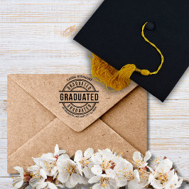 Graduation Modern Simple Class of Return Address Gummistempel