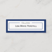 Graduation Name Card Mini Visitenkarte (Vorderseite)