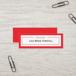 Graduation Name Card Mini Visitenkarte
