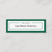 Graduation Name Card Mini Visitenkarte (Vorderseite)