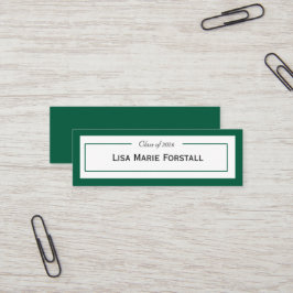 Graduation Name Card Mini Visitenkarte