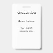 Graduation name class of 20XX university name simp Ausweis (Rückseite)