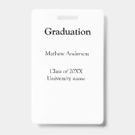 Graduation name class of 20XX university name simp Ausweis