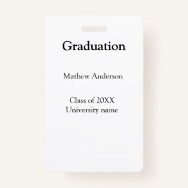 Graduation name class of 20XX university name simp Ausweis