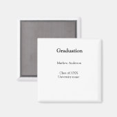 Graduation name class of 20XX university name simp Magnet (Vorderseite/Rückseite)