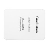 Graduation name class of 20XX university name simp Magnet (Horizontal)
