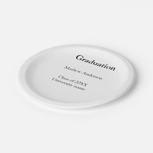 Graduation name class of 20XX university name simp Pappteller (Schrägansicht)