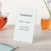 Graduation name class of 20XX university name simp Sockelschild (In SItu)