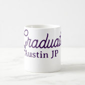 Graduation name purple simple minimal stylish call kaffeetasse (Mittel)