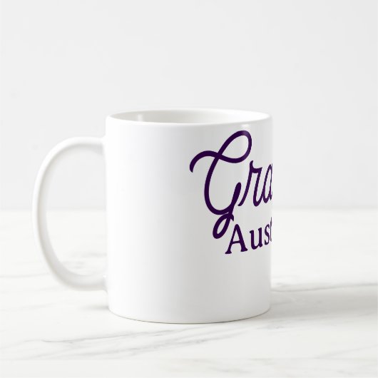 Graduation name purple simple minimal stylish call kaffeetasse (Links)