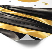 Graduation Neutral Black Gold High School College Poster (Ecke)