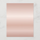 Graduation Party 2024 Rose Gold Einladung (Rückseite)