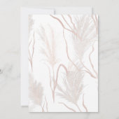 Graduation Party 2024 Script Pampas Grass Floral Einladung (Rückseite)