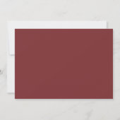 Graduation Party 2025 Monogram Maroon Einladung (Rückseite)