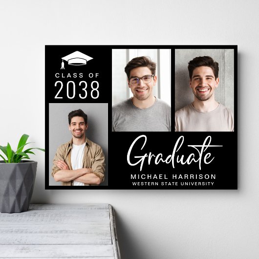 Graduation Party 3 Foto Black Poster