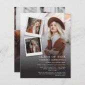 Graduation Party 4 Fotos Open House 2024 Grad Einladung (Vorne/Hinten)