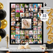 Graduation Party 55 FotoCollage Personalisiert Poster