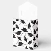 Graduation Party Black Caps auf Weiß Danke Geschenkschachtel (Geöffnet)