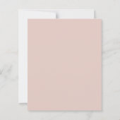 Graduation party blush pink She did it invitation (Rückseite)