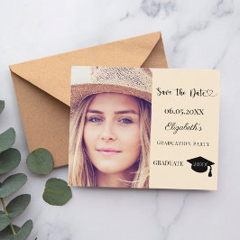 Graduation Party champagne Save the Date card